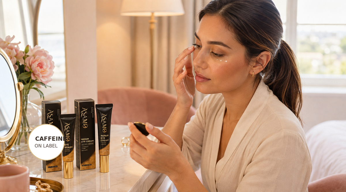 What Is Caffeine Eye Serum? What to Look for on the Label