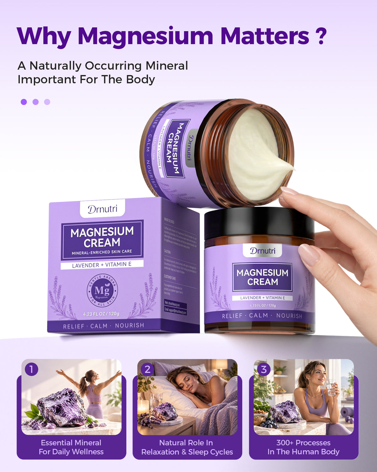 Drnutri Lavender Magnesium Body Cream
