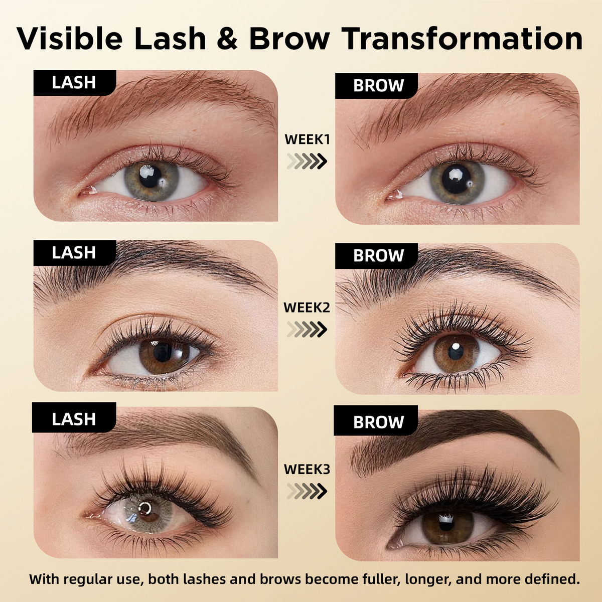 ASAMO Biotin + Peptide Lash & Brow Serum
