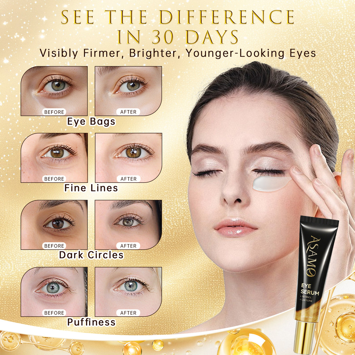 ASAMO Retinol + Caffeine Eye Serum