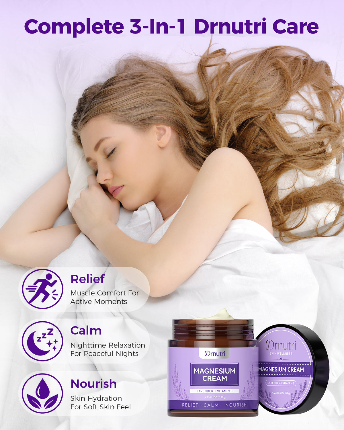 Drnutri Lavender Magnesium Body Cream
