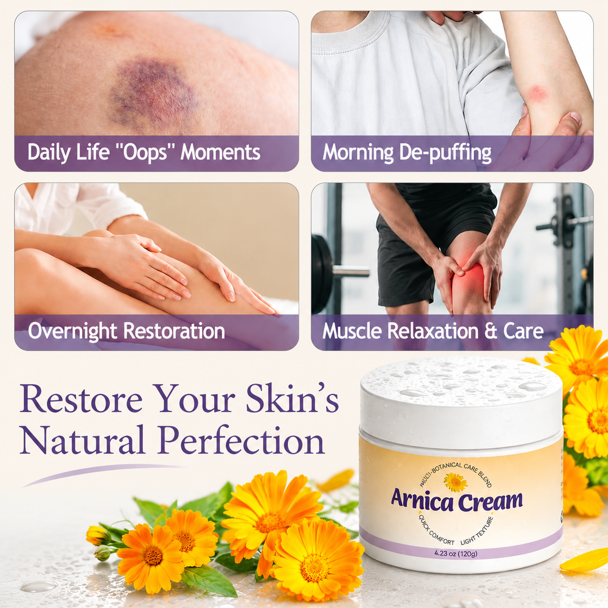 ABARNO Arnica + Centella Soothing Body Cream