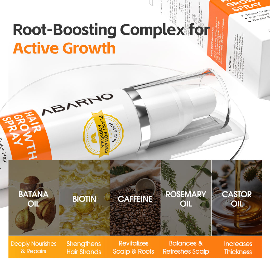 ABARNO Biotin + Rosemary Hair & Scalp Spray
