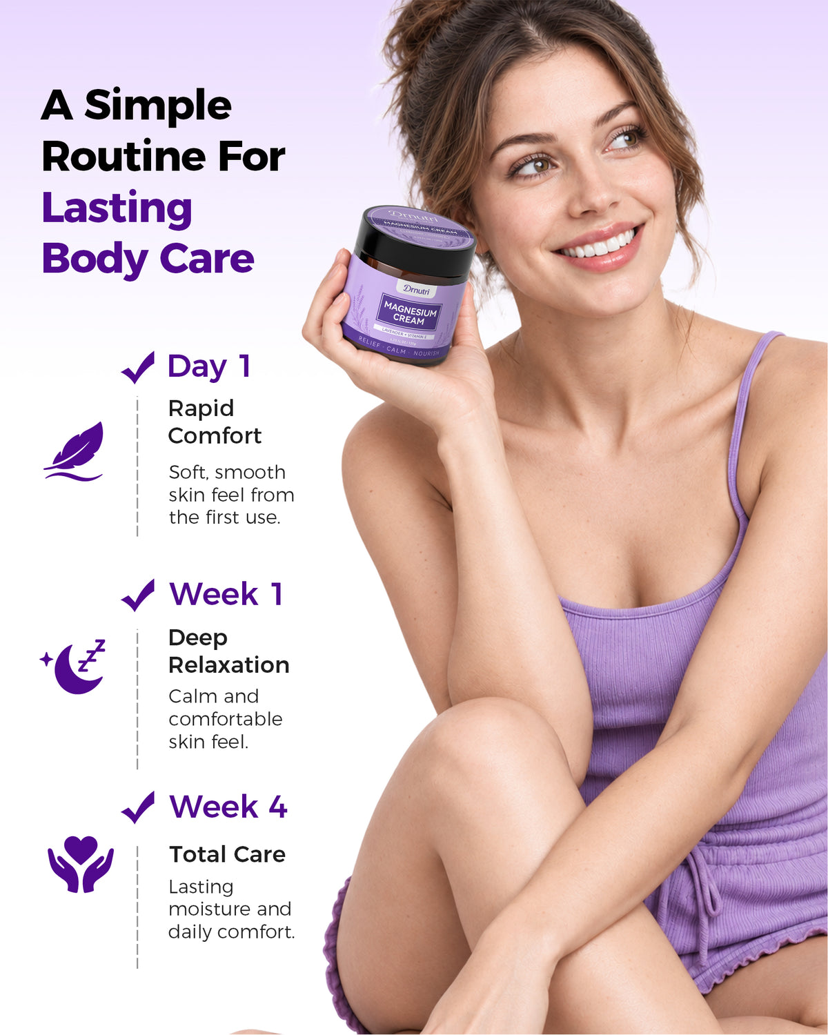 Drnutri Lavender Magnesium Body Cream