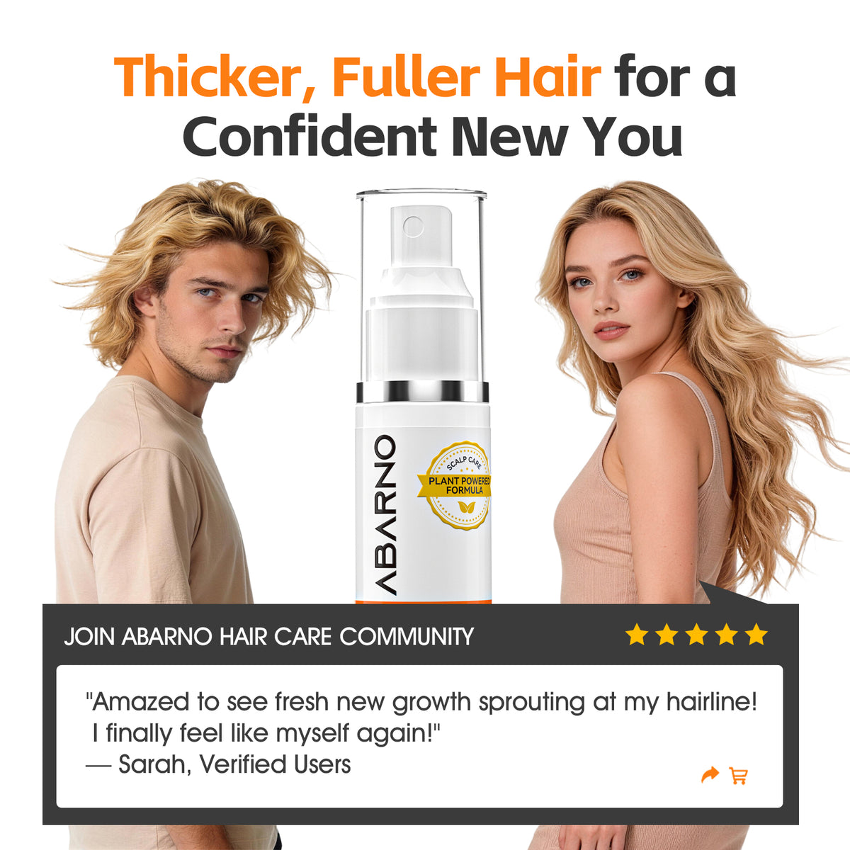 ABARNO Biotin + Rosemary Hair & Scalp Spray