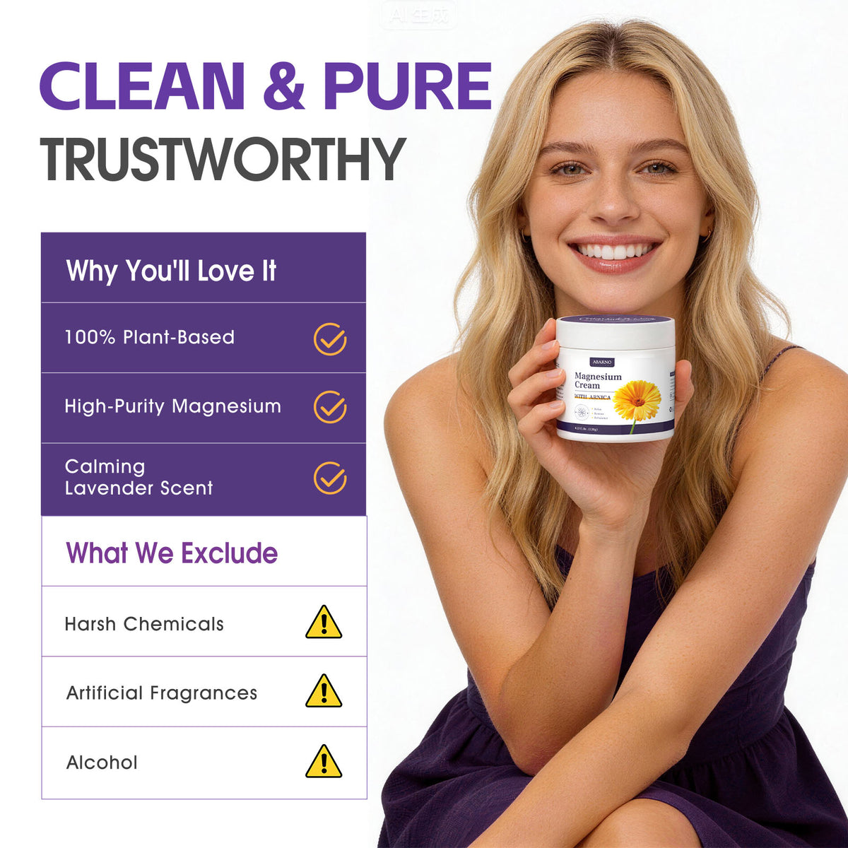 ABARNO Magnesium + Arnica Body Cream