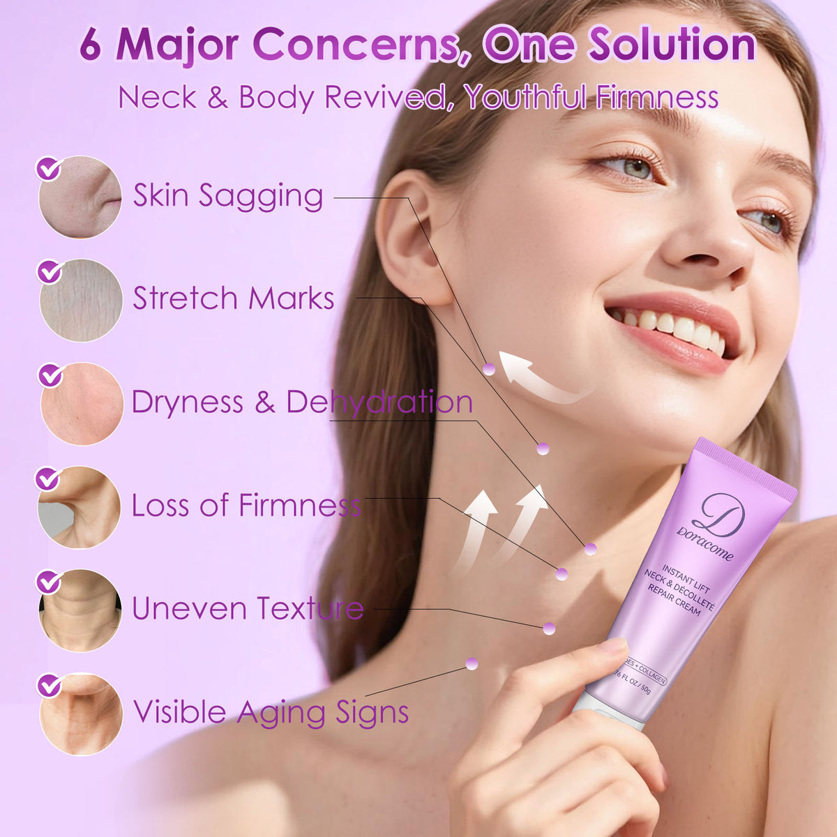 Doracome Peptide + Collagen Neck Cream